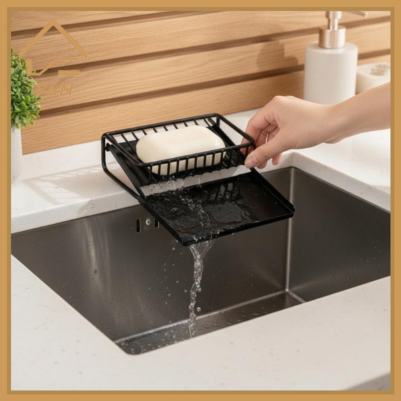 [P & N} Xà phòng tắm đa chức năng Ra Drainer Kệ bếp Bồn rửa chén Nước rửa chén Chất tẩy rửa Khăn lau