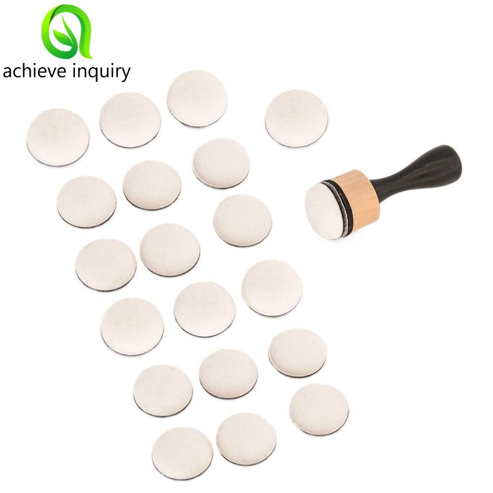 ACHIEVE INQUIRY Mini Ink Paints Mixing Blending Tools, Domed Foam Flat Domed Foam Refills Tool, Card