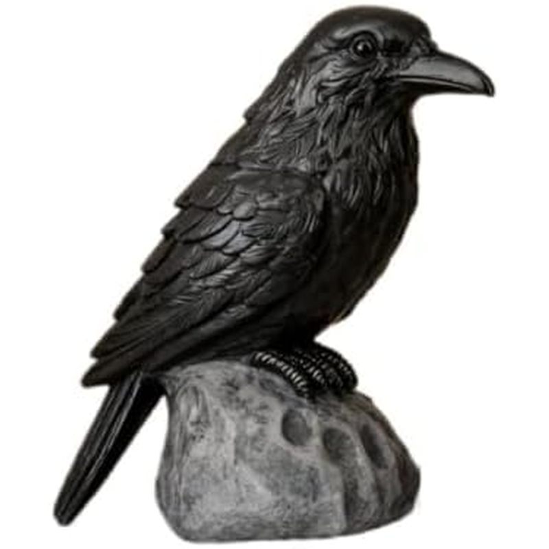 Tượng Raven thực tế, Tượng Raven đen, Tác phẩm điêu khắc Raven đứng sáng tạo, Raven Gothic nằm trên 