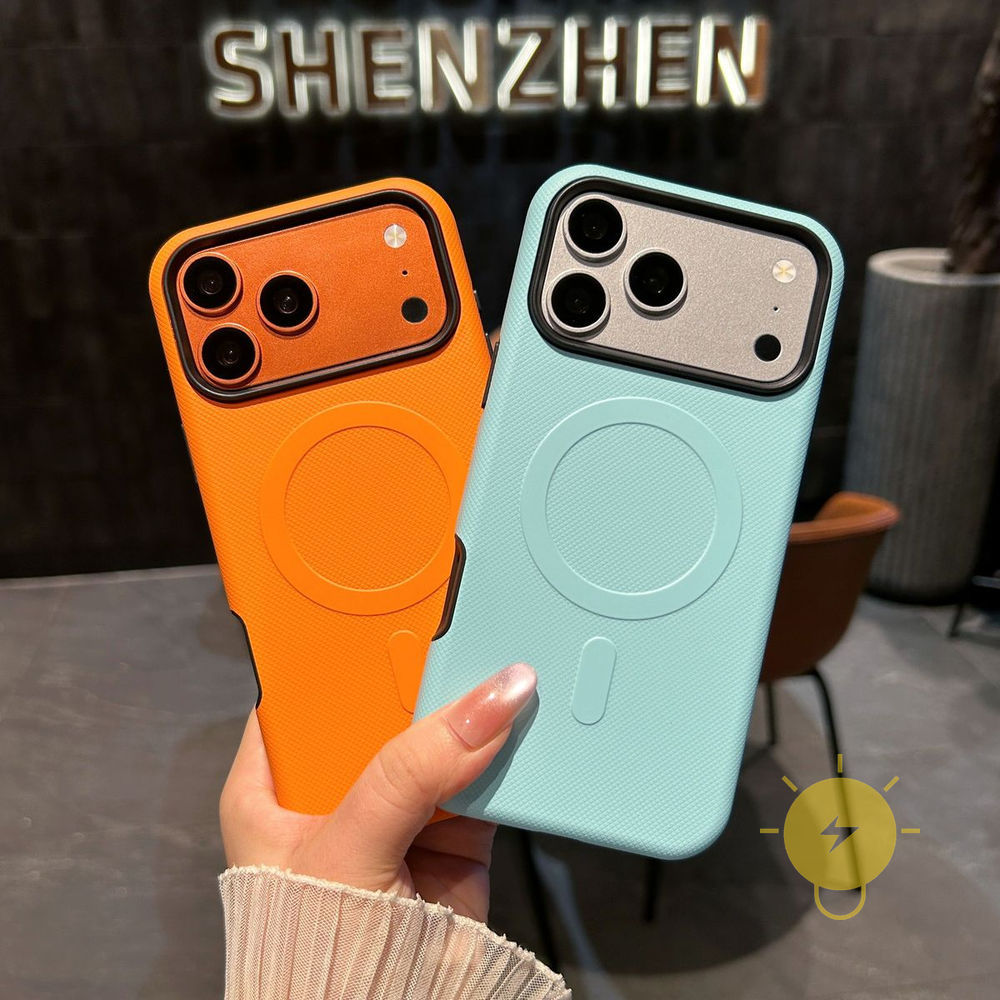 Phone Case For iPhone 17 Pro Max 16 15 14 13 TPU Magnetic Oil Injection Oil Injection Aesthetic Kore