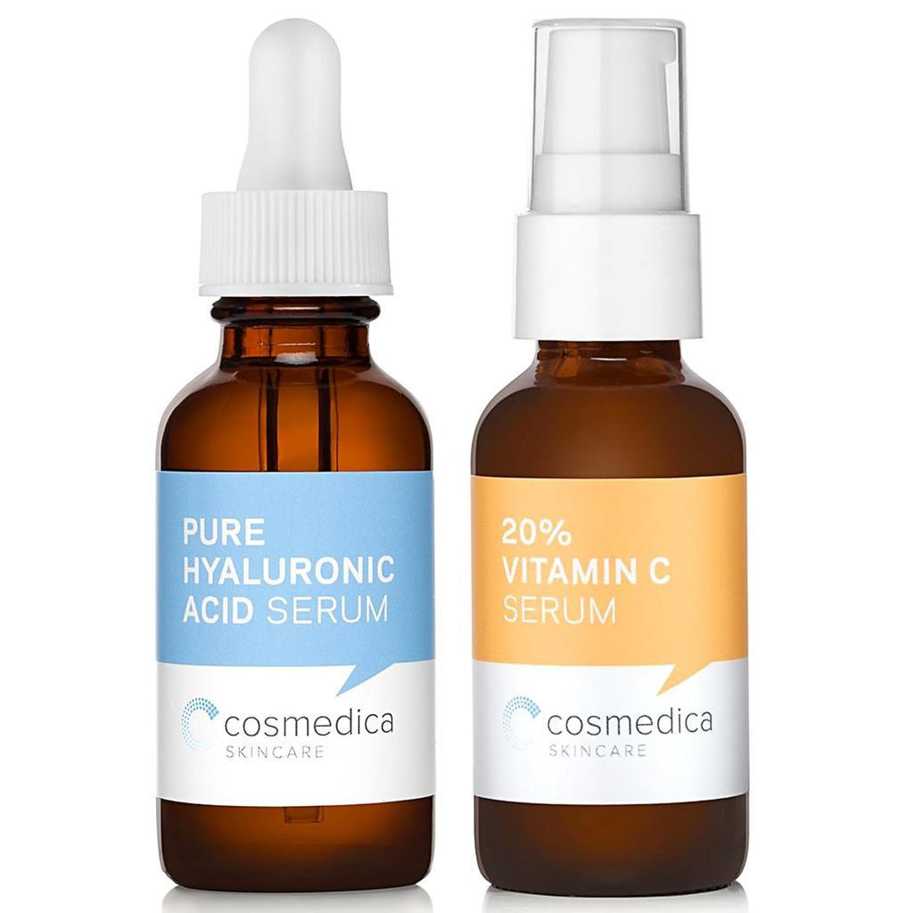 Bộ chăm sóc da Cosmedica- Vitamin C Super Serum và Axit Hyaluronic nguyên chất