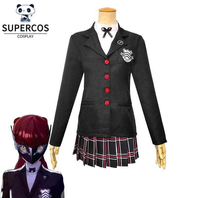 Persona 5 Kasumi Yoshizawa Cosplay Đồng Phục Học Sinh Bộ Trang Phục Cho Con Carnival