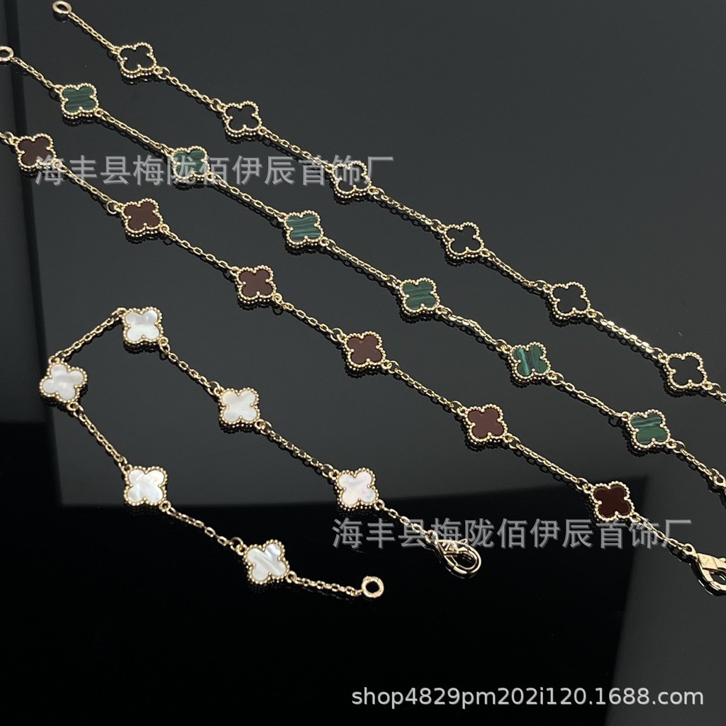21X5 Seiko cncmini Four-leaf clover red agate six-flower bracelet for ladies