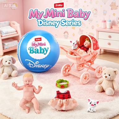 Zuru My Mini Baby Disney Mystery Capsule 6 Trẻ sơ sinh độc đáo để thu thập Búp bê silicon mềm thực t