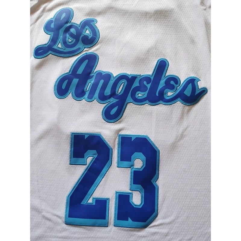 Áo Lakers số. 23 James No. Bộ đồ áo bóng rổ thêu 3 Antony Davis Game Jersey