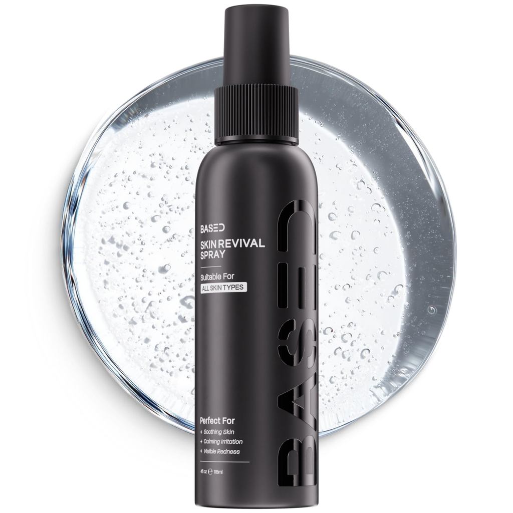 BASEDRevivalSpray-HypochlorousAcidFaceMist, SupportsClearer-Looking, HelpsCalmRedness, hesIrritation