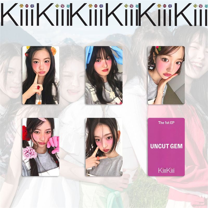 KiiiKiii Album Hàng Hóa Photocard Tự In UNCUT GEM Photocard Đặc Biệt Thẻ Đào Thẻ Ảnh