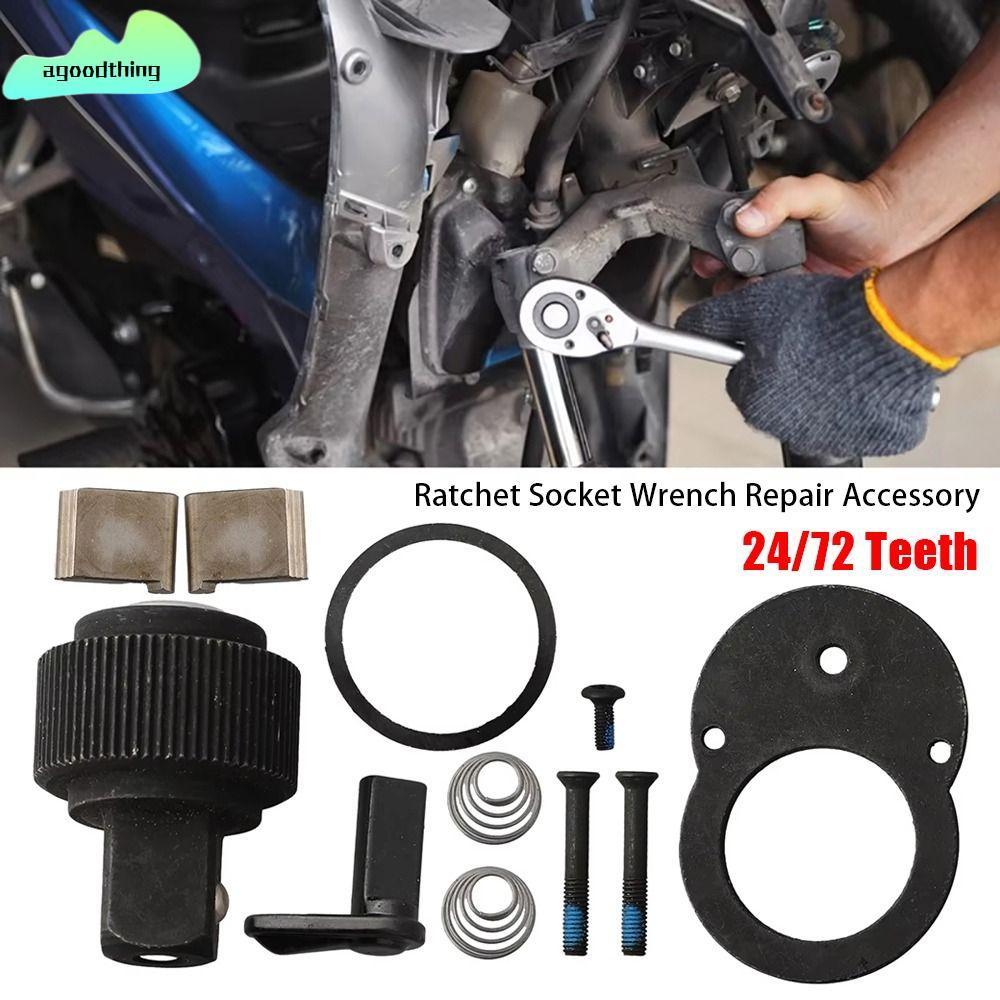 AGOODTHING 1 Bộ Phụ kiện sửa chữa cờ lê ổ cắm Ratchet, 24 / 72 Răng 1 / 4 "3 / 8" 1 / 2 "Bộ phụ tùng