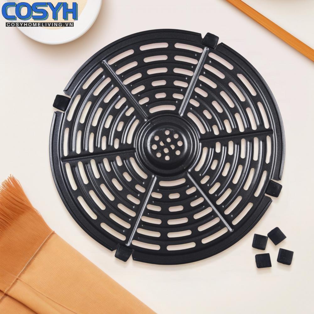<cosyh>Grill Pan Corrosion-resistant Fry Pan Heat Distribution New Cook Grill Air Fryer