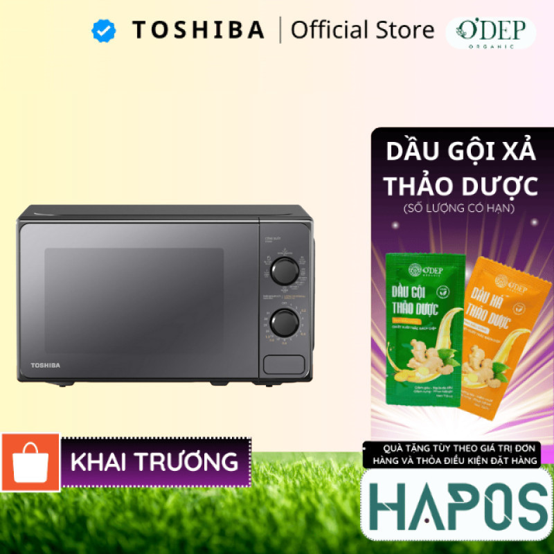 Lò vi sóng có nướng Toshiba MM2-MG20PE(BM)VN 20L 9 mức công suất, công nghệ EaseMax dễ vệ sinh - HAP