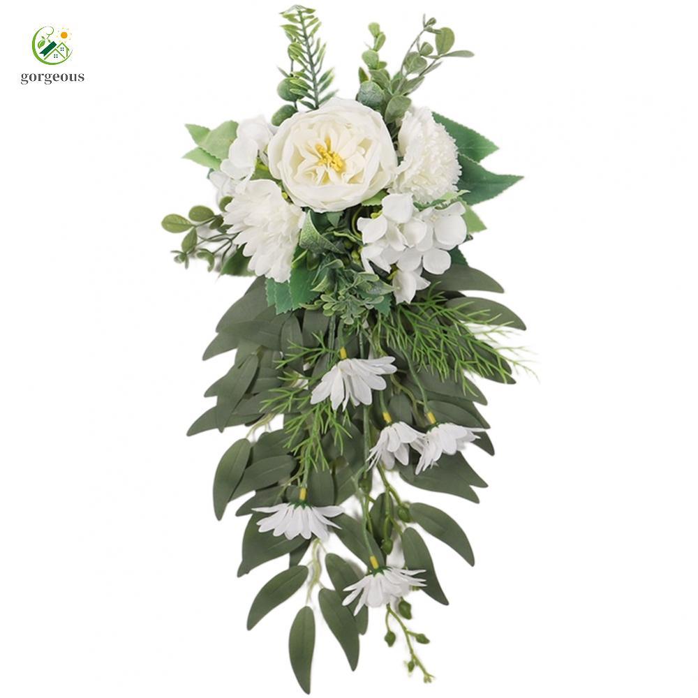 [FUXIN]Artificial Flower Wedding Chair Decorations for Nordic Wedding Themes and Events