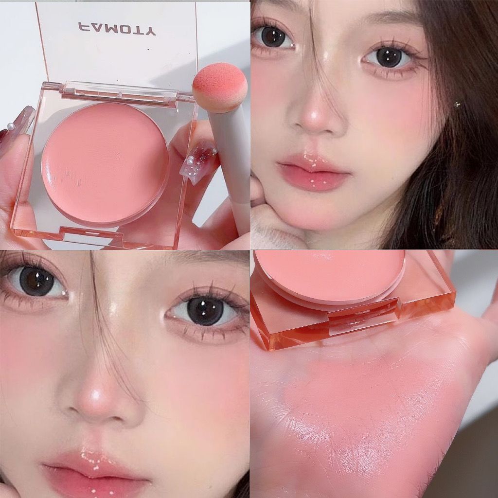 2024 Phong Cách Mới Bán Chạy Khoai Tây Nghiền Blush Dán-like Sun Red Female Matte Blush Tím Mở Rộng 