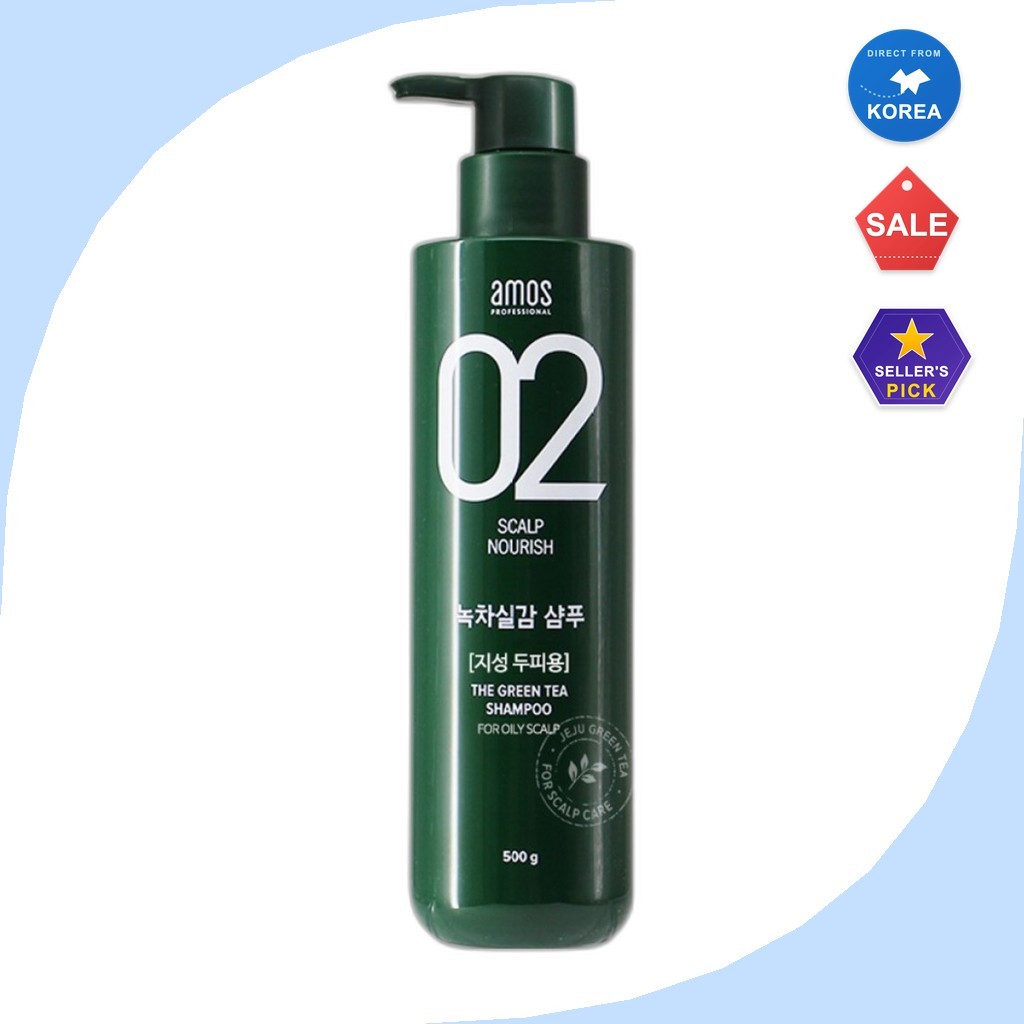 [amos] Dầu Gội Tươi Trà Xanh Cho Da Đầu Dầu, 500g, 1 Dầu Gội Hàn Quốc Cho Da Đầu Dầu của Studio Seou