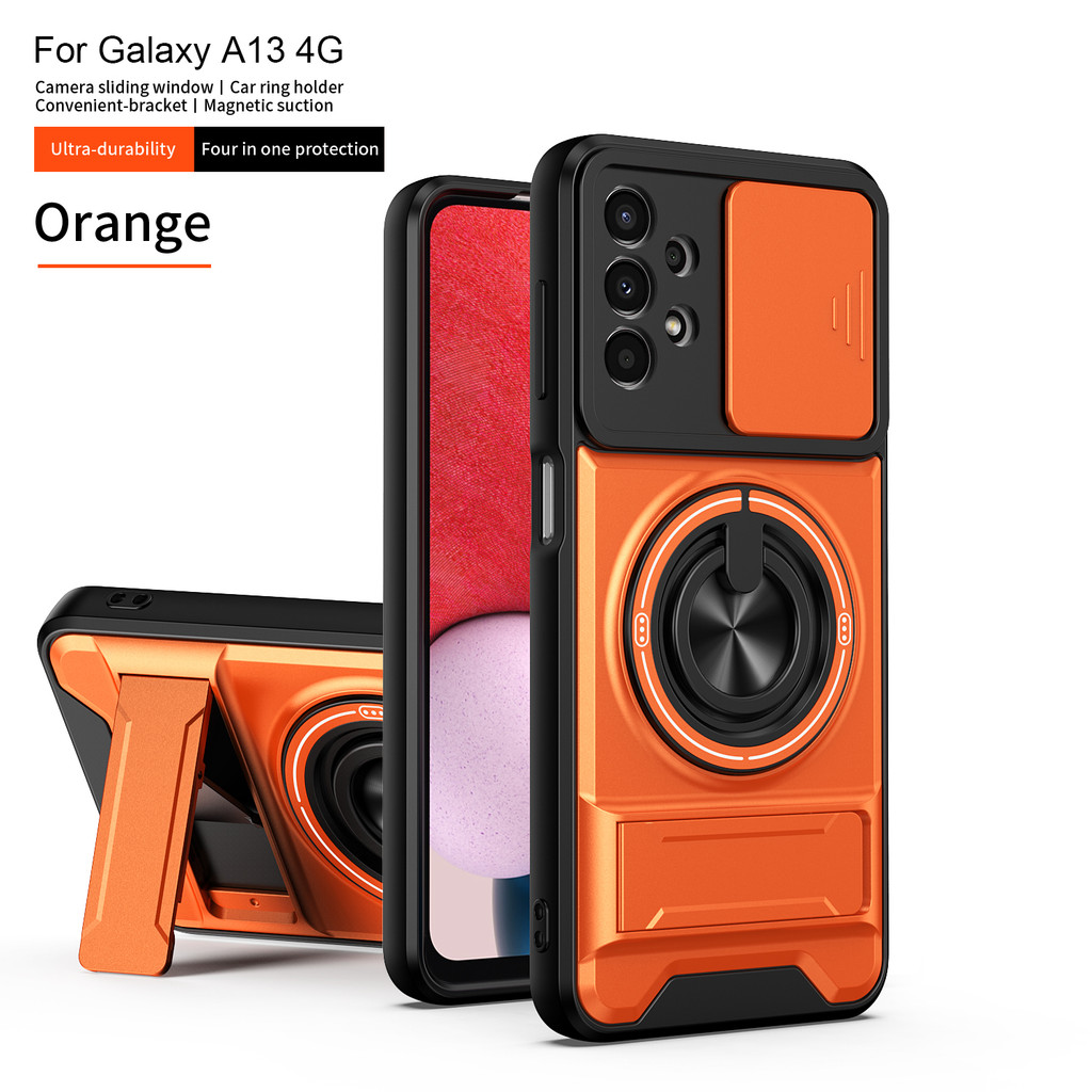 Dành Cho Samsung Galaxy A13 4G Ốp Lưng Samsung Galaxy A13 4G Bao Magsafe Từ Gấp Giá Đỡ Quân Sự Giáp 