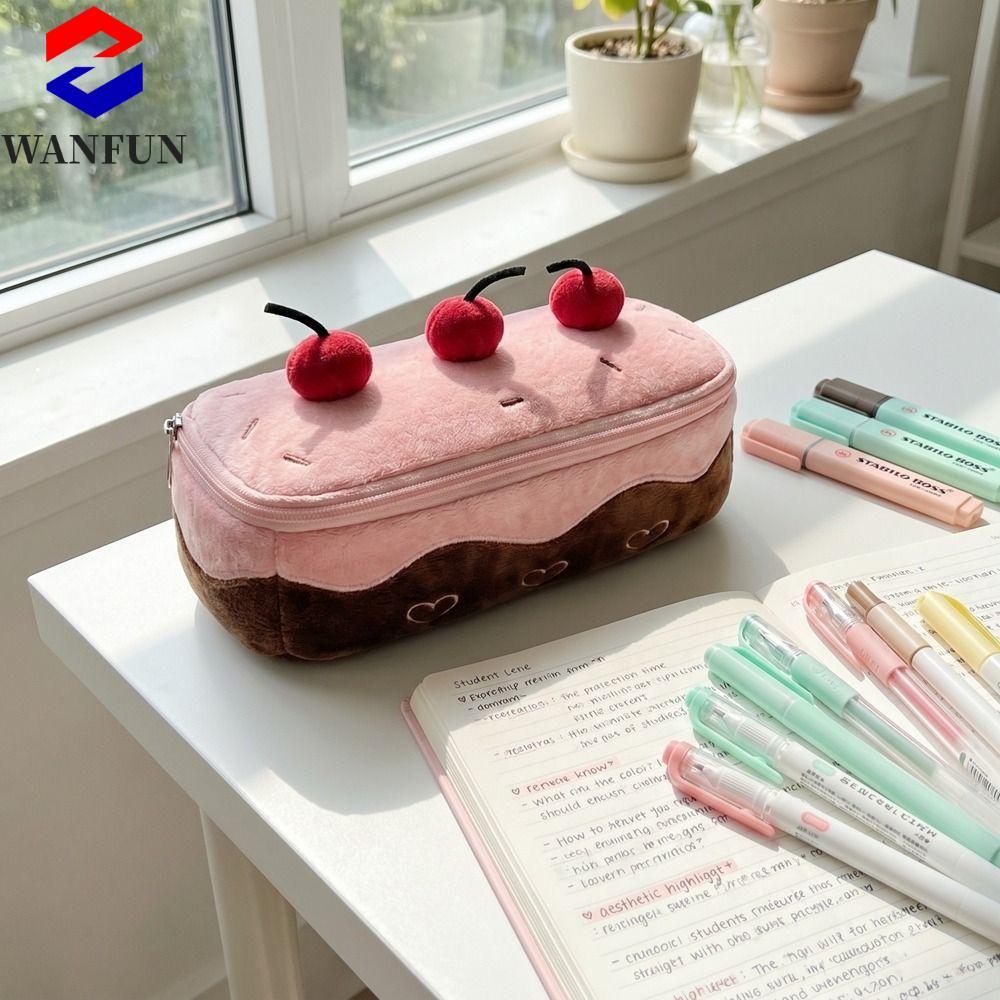 Túi đựng bút anh đào sang trọng RADIANTEDGE, Hộp đựng bút chì Kawaii dung tích lớn hình trái tim, Hộ