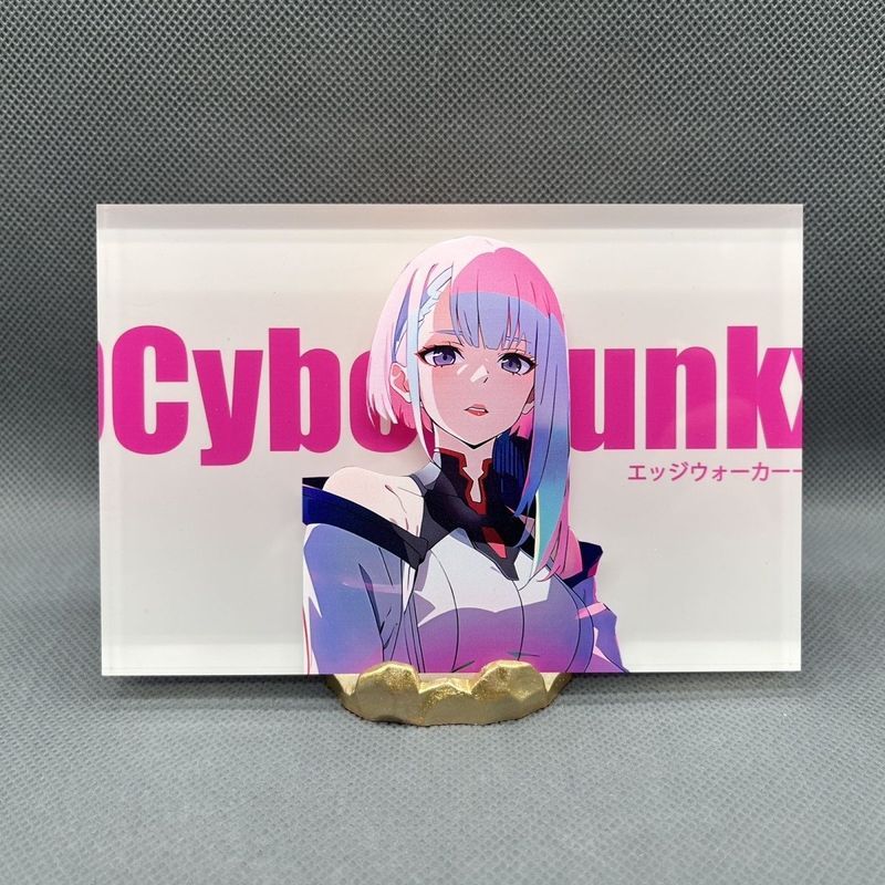 Cyberpunk: Edgerunners / Lucyna / Cyberpunk Edge Walker Lucy Acrylic Sinh Nhật Gạch Anime Hàng Hóa /