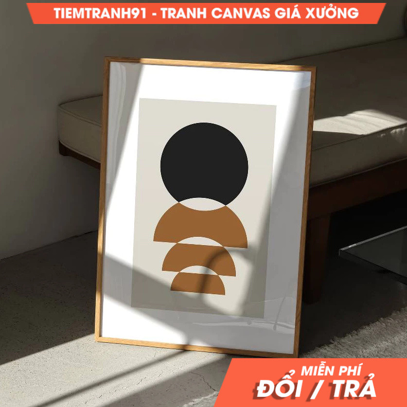 Tranh treo tường, Abstract Geometric Art, Mid-Century Modern Print, Modern Living Room Decor, Graphi
