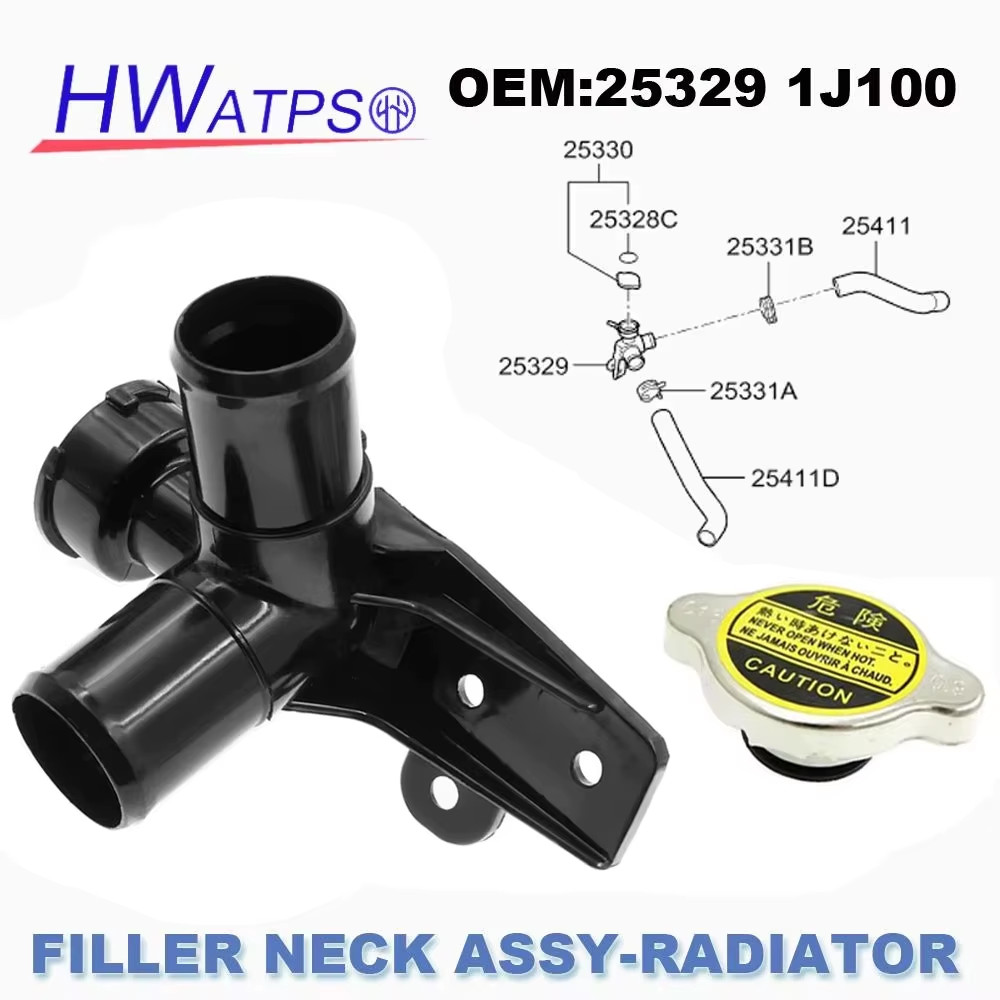 25329-1J100 25329-1P100 Hyundai Accent Kia Rio Tản Nhiệt Chất Lỏng Cổ Nhà Ở Làm Mát Nhiệt ZV101KR Ve