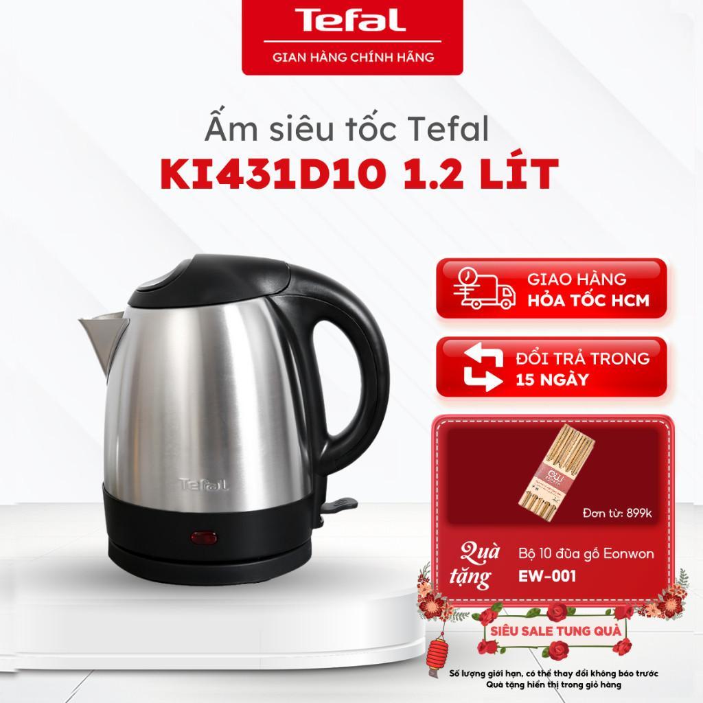Ấm siêu tốc Tefal KI431D10 1.2 lít công suất 1800W - Bảo hành chính hãng 24 tháng [HOẢ TỐC HCM]