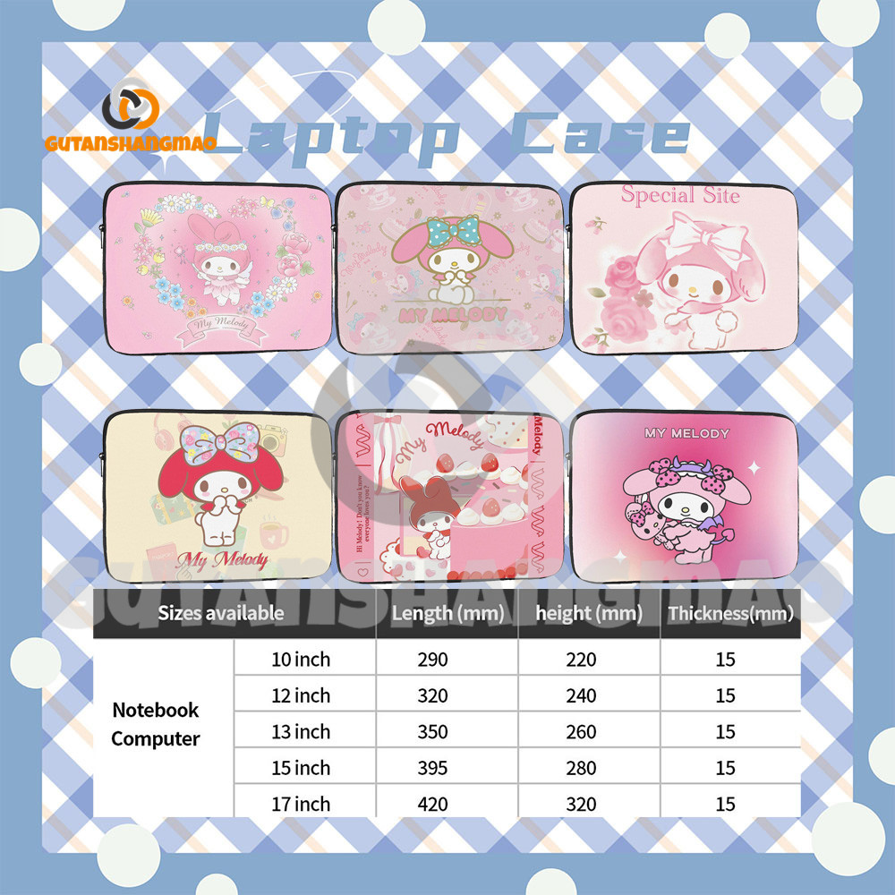 Ốp lưng máy tính xách tay cầm tay chống sốc My Melody 10-17 INCH