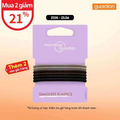 Dây Buộc Tóc Không Rối Mannings Guardian Set 6 Chiếc | Guardian Việt Nam