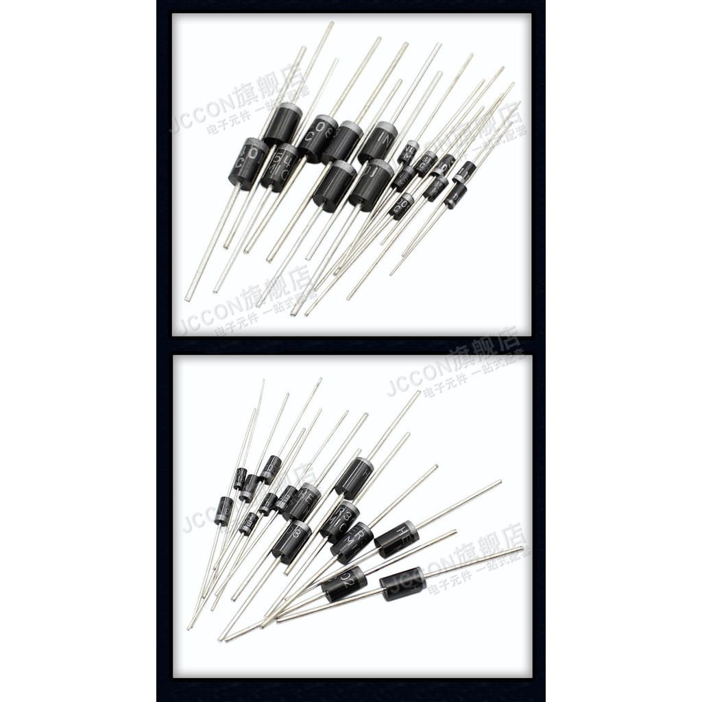 Bộ chỉnh lưu phục hồi nhanh Diode FR104 FR107 FR157 fr207 1A 1.5A 2A Cắm thẳng Hai