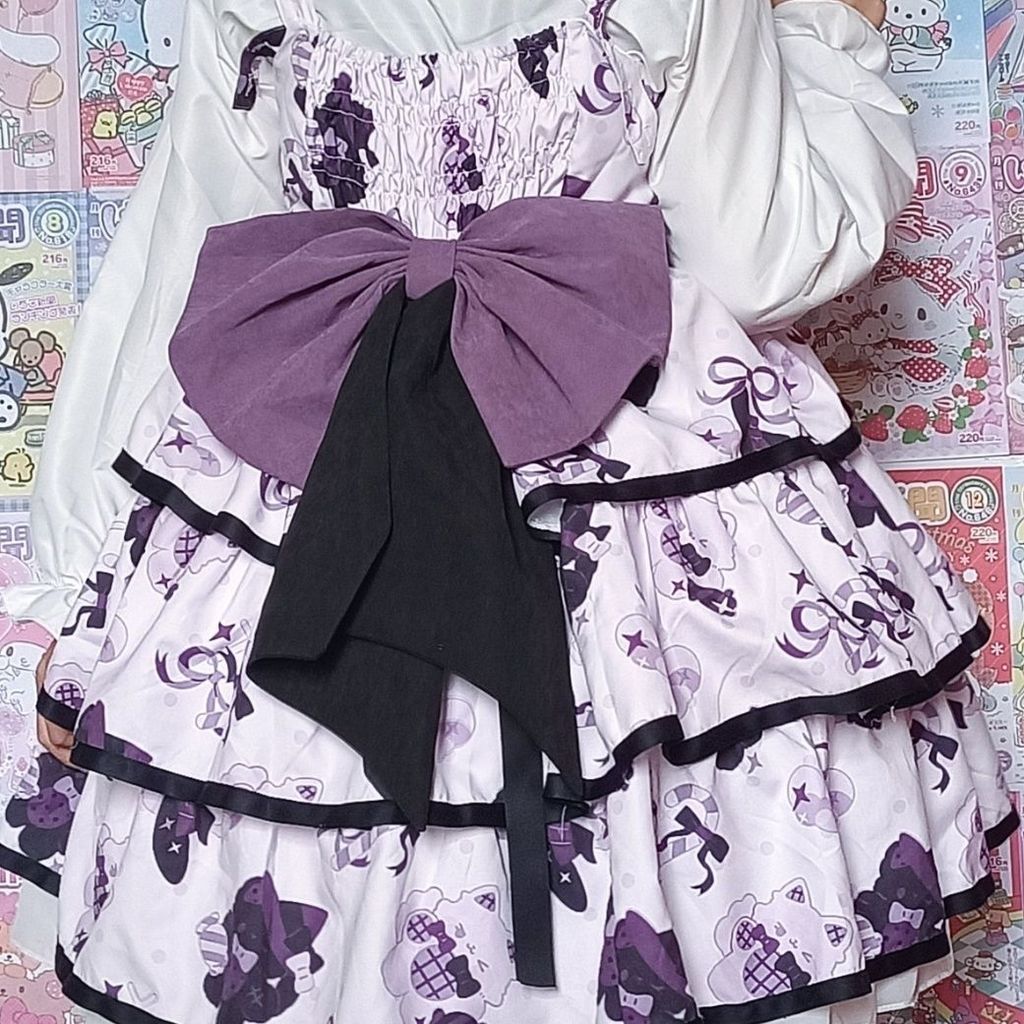 Kéo Ba Phần Meow lolita Hàng Ngày lolita lolita Songmei jsk Chai Mềm Huhu Nguyên Bản WTDC