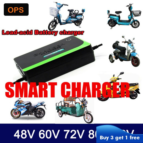 48V 60V 72V 80V 96V 12AH 20AH 30AH 40AH 50AH 60AH Điện E Xe Đạp Xe Tay Ga Sạc FDHX