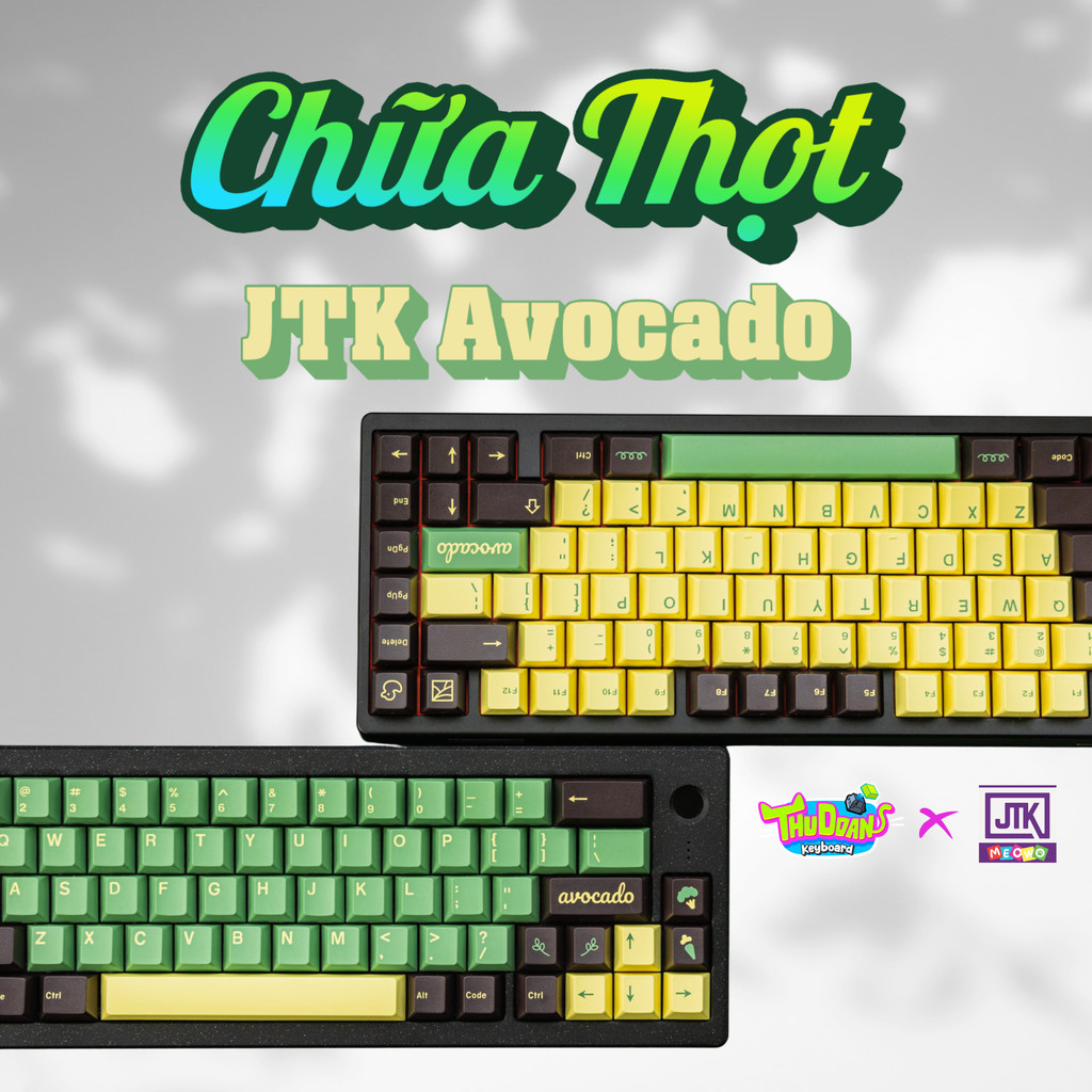 [JTK Avocado] Chữa Thọt | NÚT LẺ Keycap JTK Profile Cherry | Chất Liệu ABS Double Shoots | JTK | Meo