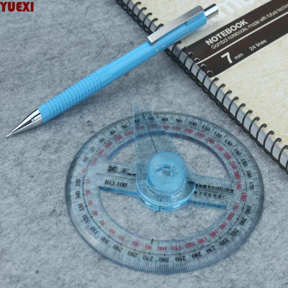 Thước đo góc YUEXI Chính xác Bền văn phòng 360 độ Full Circle Con trỏ toán học Thước góc