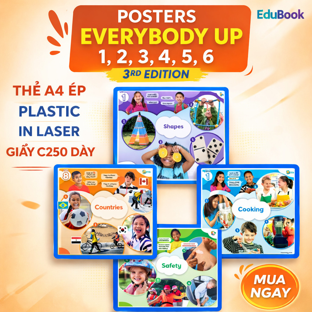 FLC - POSTERS Everybody Up 1,2,3,4,5,6 bản 3rd