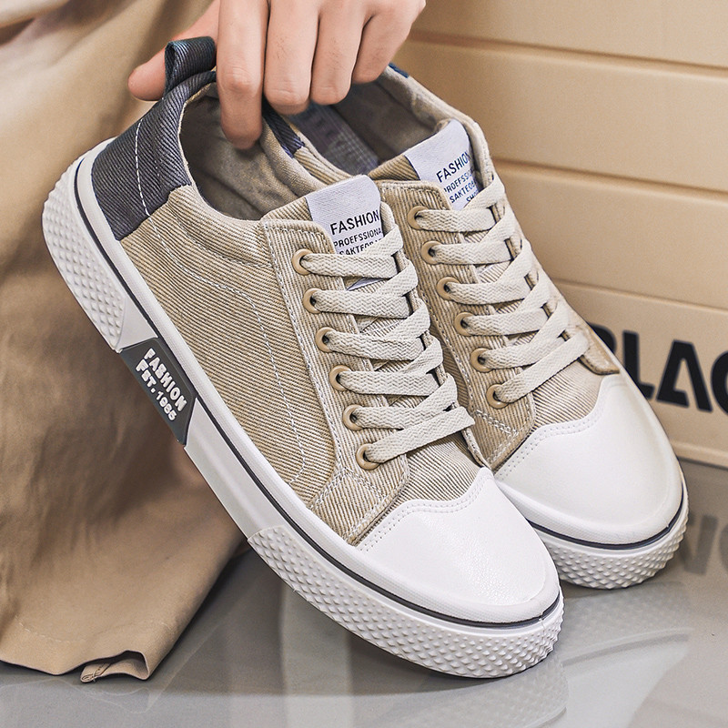 Giày vải nam Low Top Casual Lace Up Sneaker 37-48