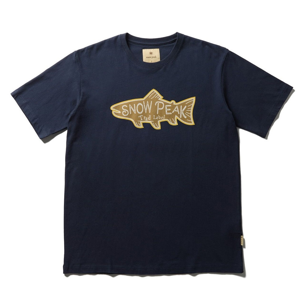 snow peak Trad Label Trout light tee