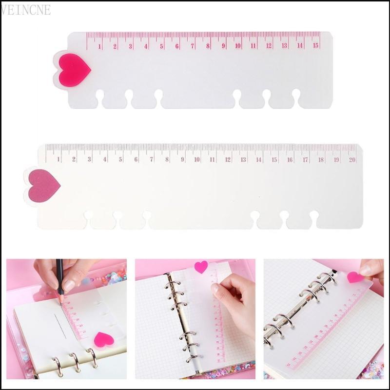 VEIN 5 Cái Bộ chia chất kết dính được đúc sẵn 6 lỗ có cân đo Thước dán nhựa đa chức năng cho máy tín