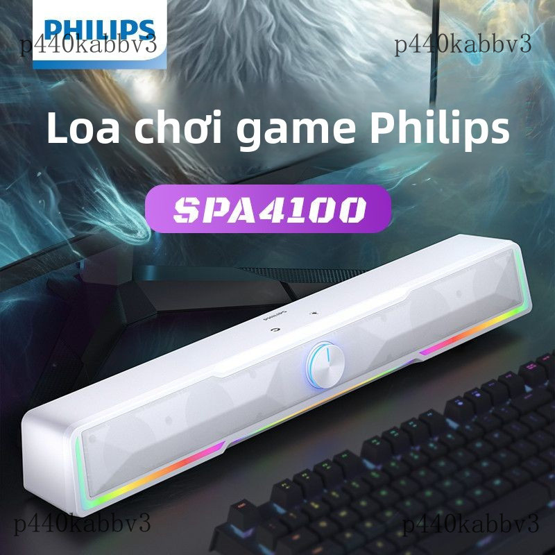 Loa vi tính Philips SPA4100Loa máy tính, loa Bluetooth, loa để bàn, đèn chiếu sáng xung quanh, loa t