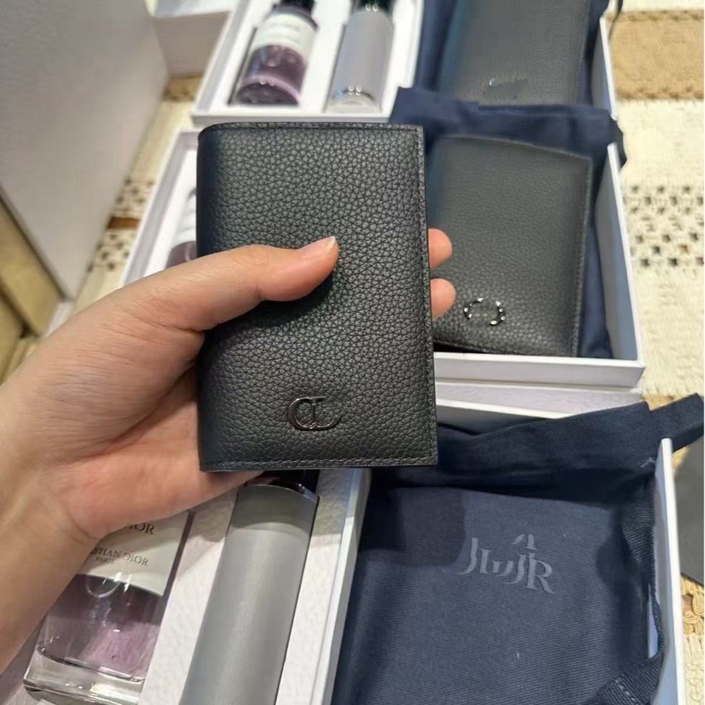 New Classic Lychee Pattern Card Holder, Points Redeemable Wallet, Card Clip Holder, ID Holder
