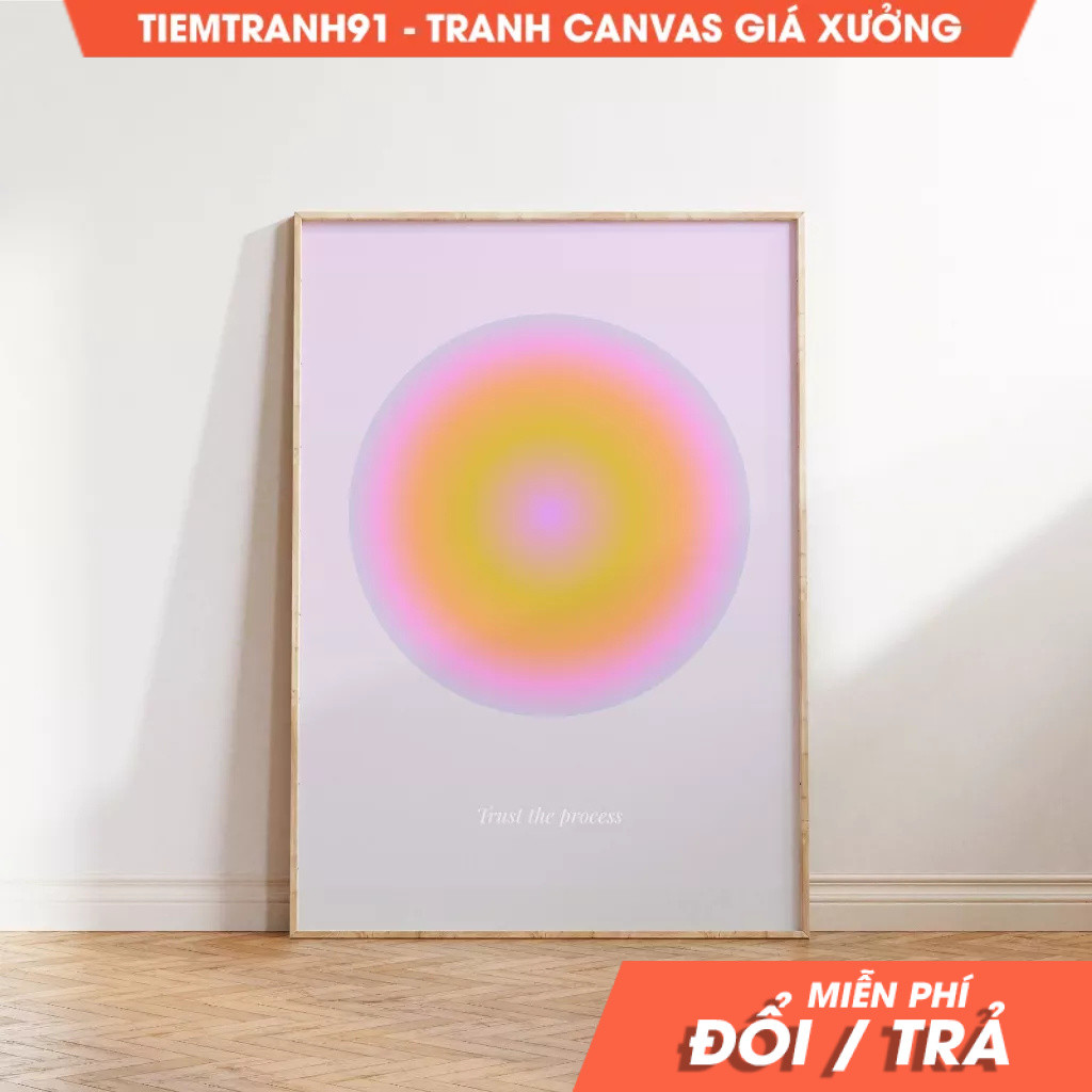 Tranh treo tường, Aura Poster, Spiritual Wall Art, Gradient, Angel Numbers, Affirmation Wall Art. (1