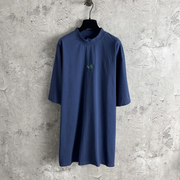 BL*C 25ss Classic Wheat Double B Embroidered short sleeves T Trendy versatile loose fit shirt, unise