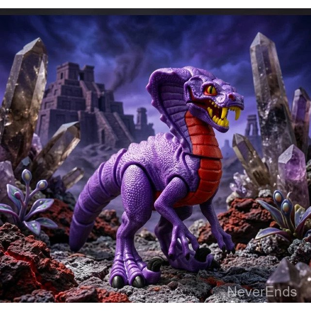 Cuero Dinosaur Cobra Raptor Hybrid Artulation Flexi Monster Snake Cobra