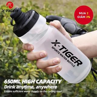 [Fulfilled by Shopee]X-TIGER Bình Nước Thể Thao 650ml Bằng Nhựa Chống Bụi Tiện Dụng