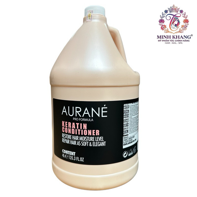 Dầu xả tóc siêu mềm mượt Aurane KERATIN Conditioner chuyên nghiệp cho Salon 4000ml [ MK ]