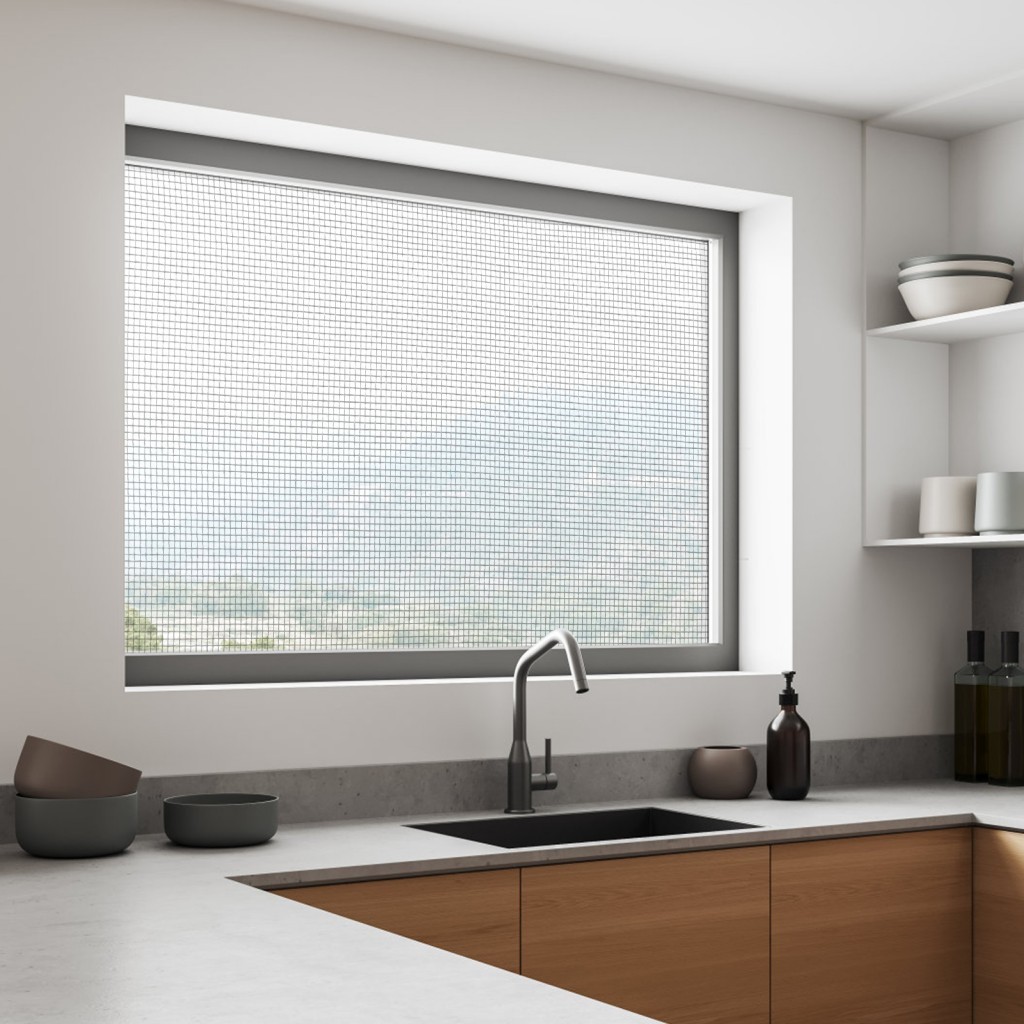 Lưới màn hình côn trùng sợi thủy tinh Lưới lưới 1,2x2,5m 17x15 Lưới màu xám đen