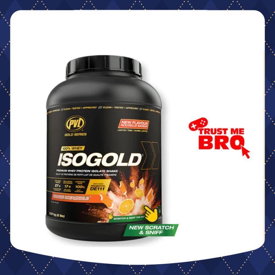 ISO GOLD PVL 5Lbs (2,3kg) Whey Protein Siêu Tinh khiết Cao Cấp Giúp Tăng Cơ, Giảm Mỡ & Phục Hồi