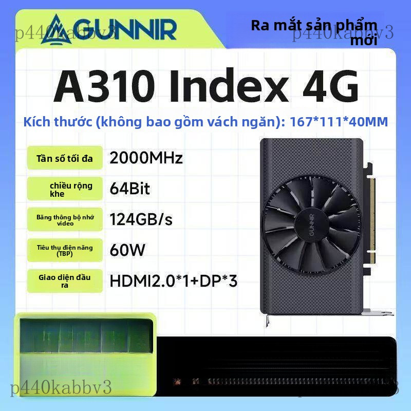 Phần cứng máy tính Đinh ba xanh Intel Arc A310 Index 4G Máy Tính DG1Chỉnh sửa video game với card đồ