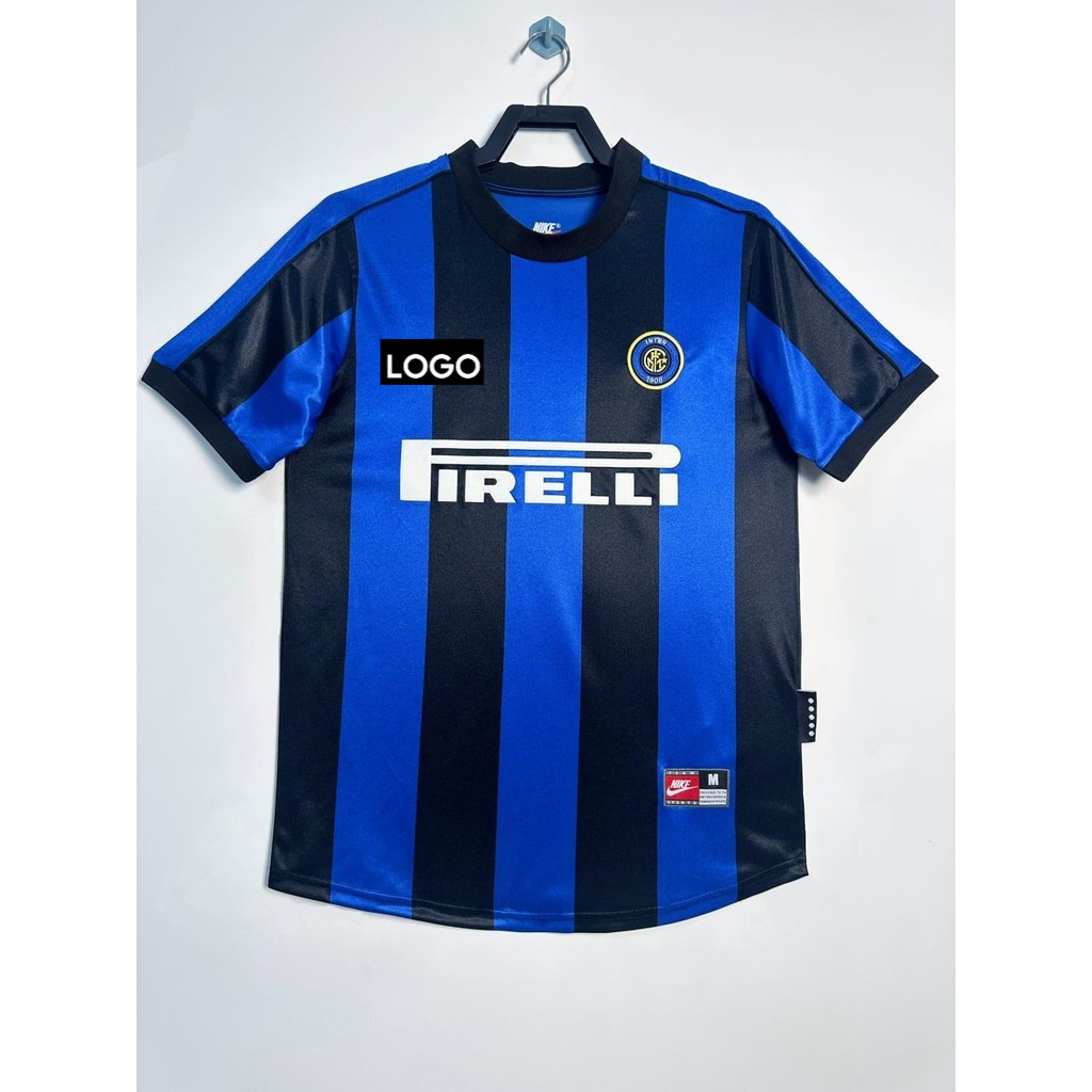 Áo thun thể thao bóng đá cổ điển Inter Milan Home 99-00