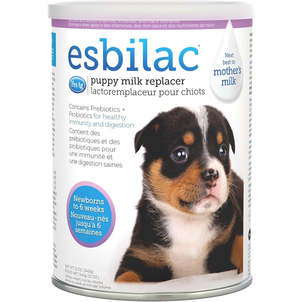 -Ag Esbilac Puppy Milk Replacer Powder - 12 oz - Công thức dành cho chó con dạng bột có tiền sinh họ