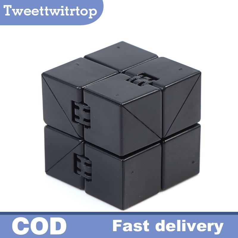 TRTOP Infinity Magic Cube Đồ chơi ngón tay Văn phòng Flip Cubic Puzzle Giảm căng thẳng Cube VN
