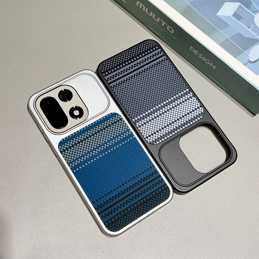 Ốp lưng cứng Ốp lưng chống rơi họa tiết Kevlar mạ từ tính cho Oneplus 15