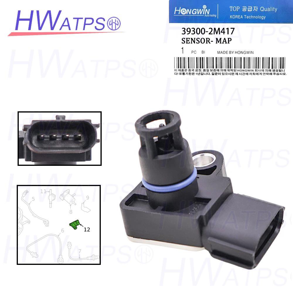 Cảm Biến MAP Cho Xe Hyundai Santa Fe Tucson Sonata Genesis G80 GV70 GV80 OE 39300-2M417
