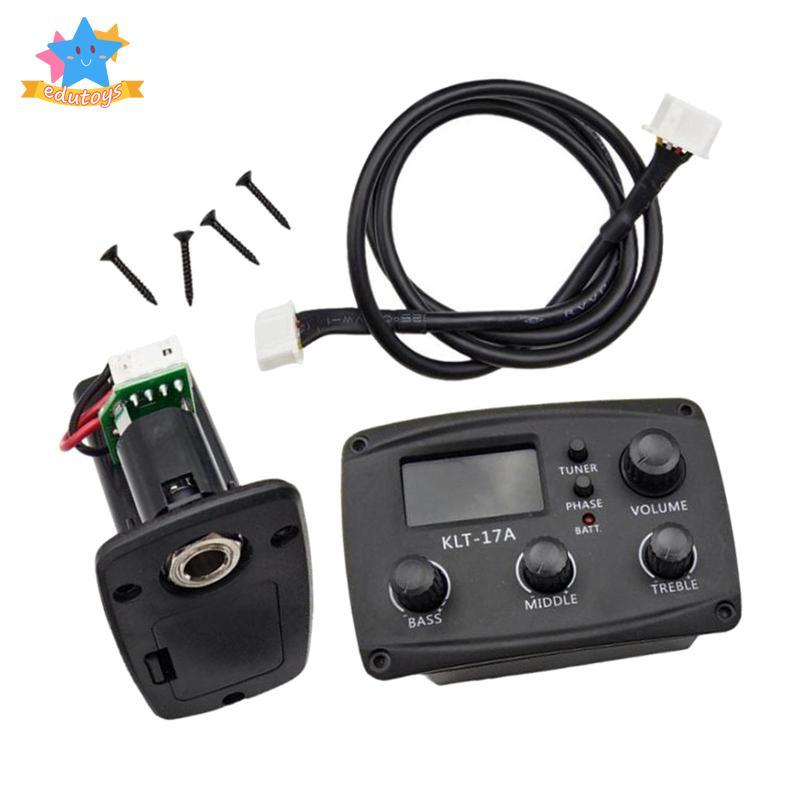 Guitar Preamp, Guitar Preamp Equalizer Digital Tuner, Acoustic Electric Guitar